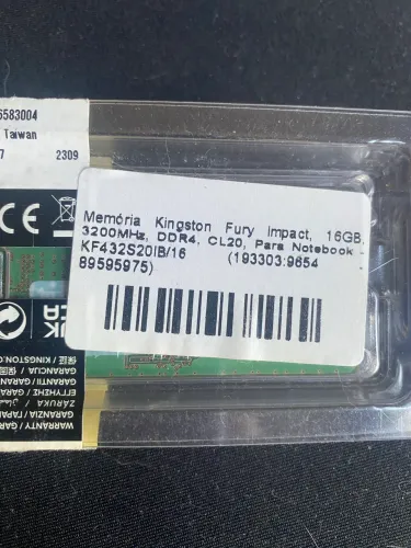 Memória Notebook Kingston