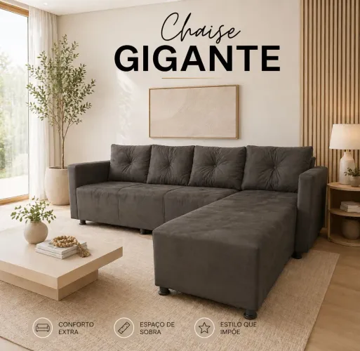 SOFÁ com Chaise CAMA, Resistente!!!