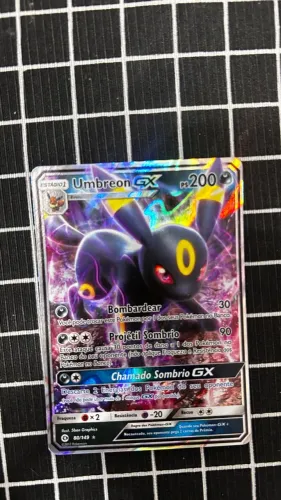 Carta Pokémon TCG Sol e Lua Umbreon GX Origial Nova Copag