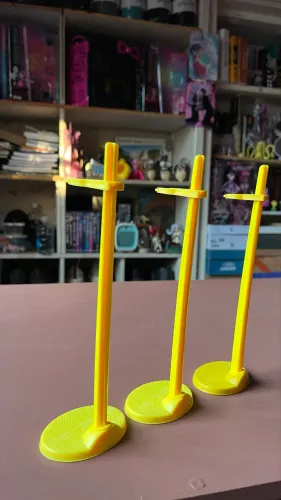 Kit Suportes Boneca Monster High - Original Amarelo