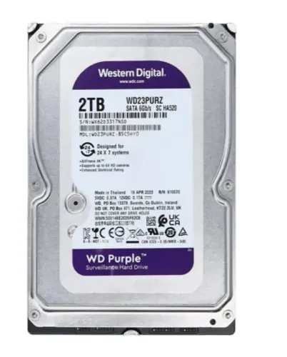 HD Sata 3.5" DVR CFTV 2TB Western Digital Purple - WD20PURZ