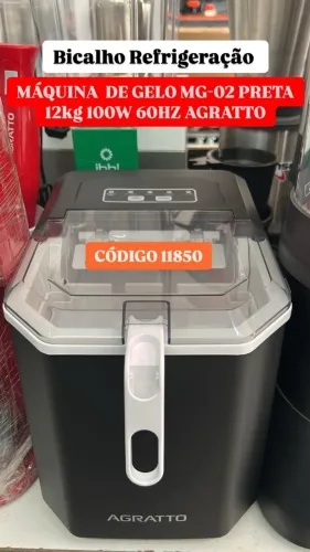 MAQUINA DE GELO AGRATTO 12KG 100W