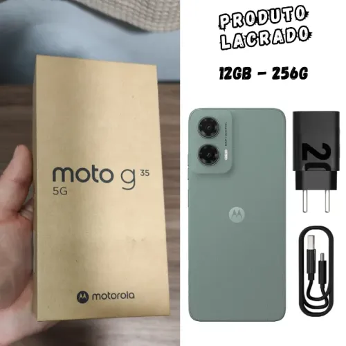 Celular Motorola Moto G35 5G 6,7 Octa Core 256GB 12GB Cinza Lacrado