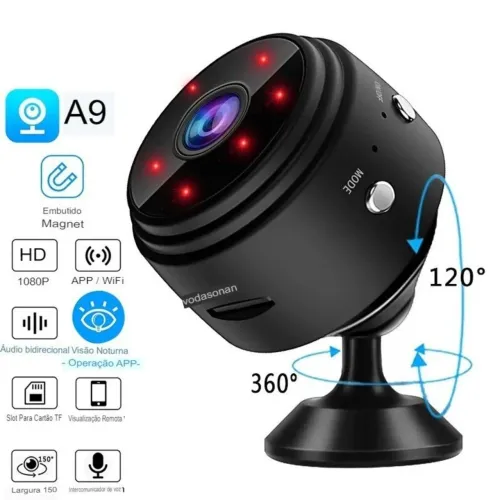 MINI CAMERA ESPIÃ MINI A9 HD