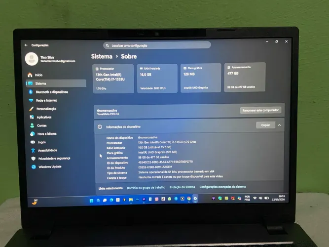 NOOTBOOK CORE i7 16 de RAM