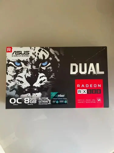Placa de Vídeo RX 580 8GB ASUS OC EDITION (EM ESTADO DE NOVA PRA VENDER LOGO)