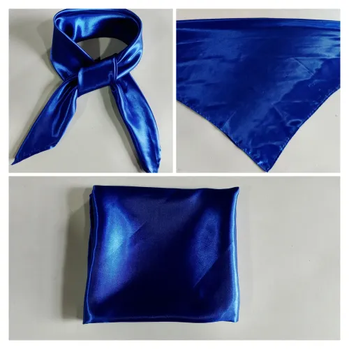 Lenço de Seda Azul - 100×100