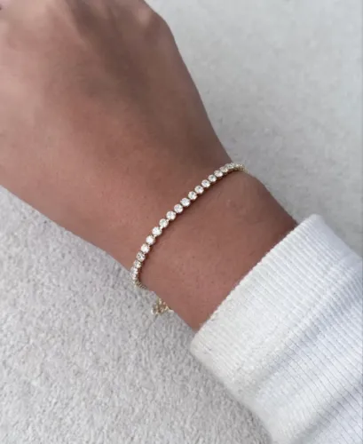 Pulseira riviera dourada