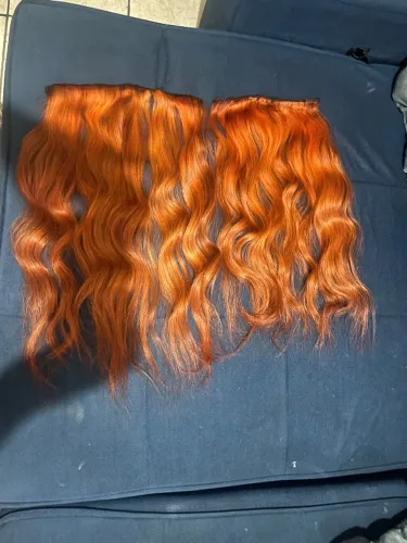 Cabelo humano 65cm Ruivo 200gm