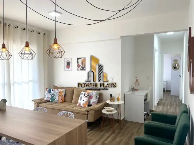 flat mobiliado para alugar no jardim ana estela 1 dormitório com lazer completo