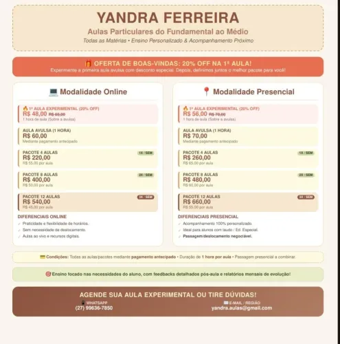 Aula Particular TODAS as matérias e educação especial