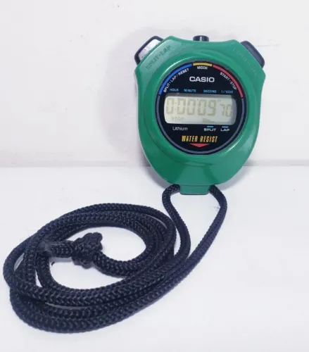 Antigo cronometro Cassio HS 5 Verde Funcionando