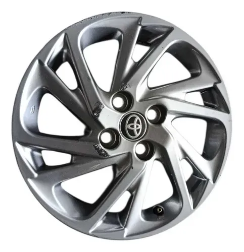 Roda Liga Leve Aro 15 4 Furo 4x100 Mm Yaris 2018 A 24 ~detal Cinza