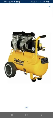 Compressor teckna 24 litro sem oleo,  atenção, somente venda para região de Londrina 