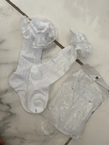 Meia cano longo bebê NOVO, serve pra batizado ou compor looks arrumados e fofos. 
