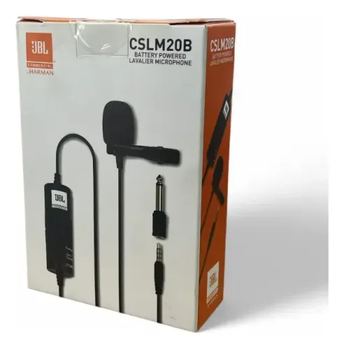 MICROFONE LAPELA OMNIDIRECIONAL PLUG P3 JBL CSLM20B (CELULAR/CAMERAS DSLR) - DADO DIGITAL