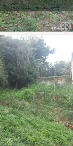 Terreno com casa inacabada, alugo