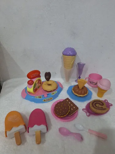 Lote brinquedos de comidinha sorvetinho