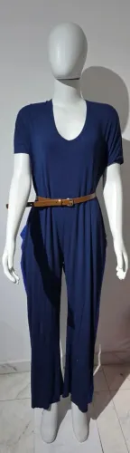 Macação feminino de Malga Azul Tamanho G