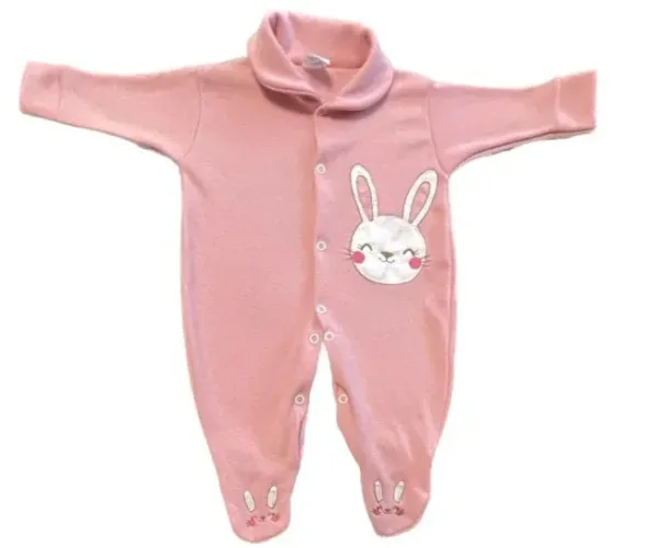 Macacão Bebê Coelhinha Rosa Tam M