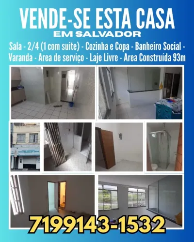 Vende-se Casa em Salvador 93m