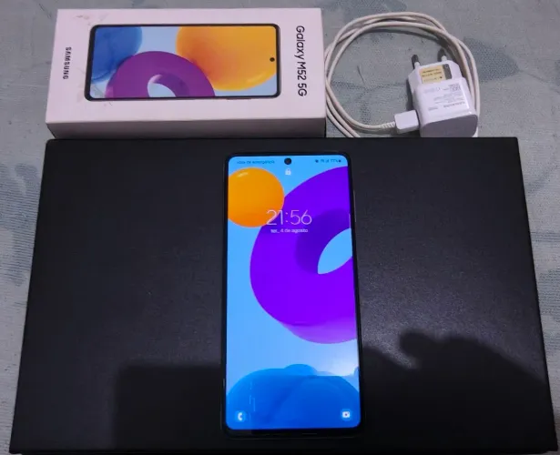 Galaxy M52 5G Branco NFC 128gb Completo