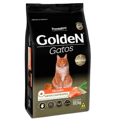 Ração Golden gato castrado 8,5 kg