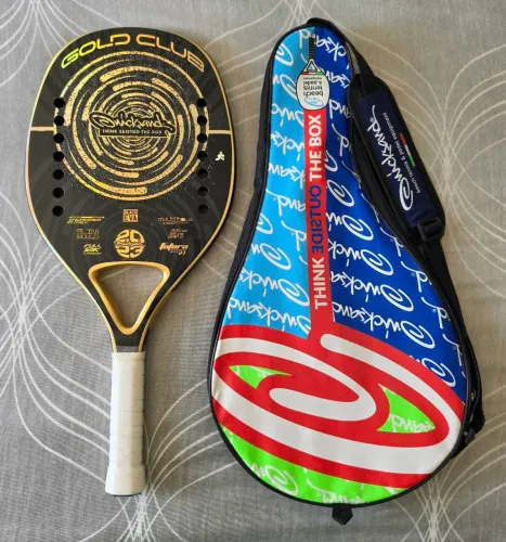 Raquete Quicksand Gold Club 12K + Trat. Carbono (EXTRA !!!)