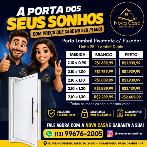 Janelas em promoção