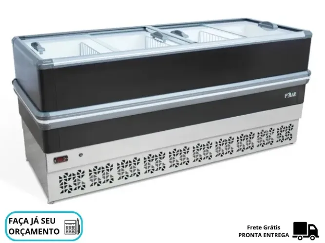 Ilha para Congelados Vidro Reto 2M Polar