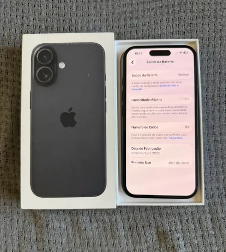 IPHONE 16-128GB - GARANTIA APLLE ATÉ MÊS 04/27/ SOU DE JUNDIAÍ