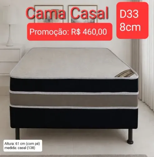 CAMA CASAL D33 PROMOÇÃO