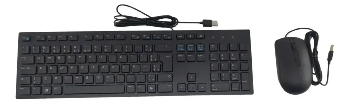 Kit Dell Teclado Kb216 Mouse Ms116 Com Fio Usb Original Novo