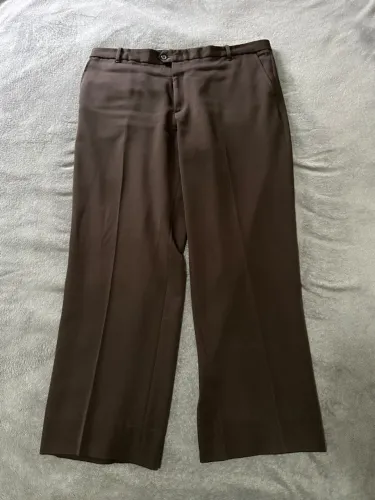 Calça de alfaiataria marrom