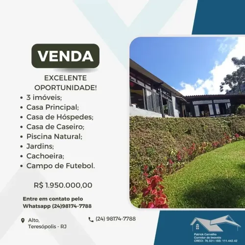 Excelente Oportunidade - Sítio à venda com 9.000m² em área nobre - Teresópolis RJ