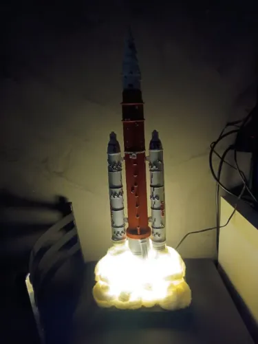Foguete Artemis NASA luminária