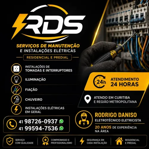 Eletricista predial a disposição