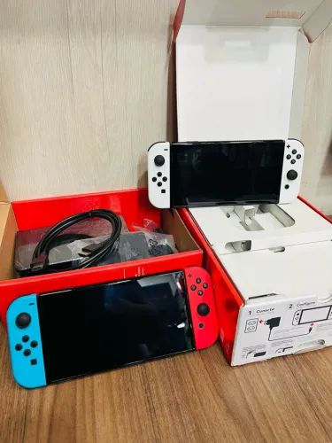 Nintendo Switch Oled Desbloq | Cartão 128GB e jogos