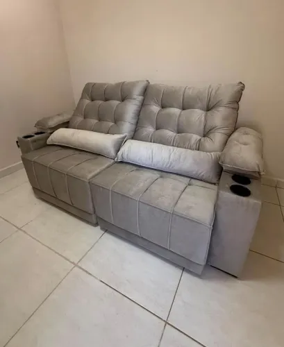 Sofá Retrátil Heitor 2.00m - Bege