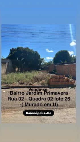 Vendo Lote em Goianápolis 