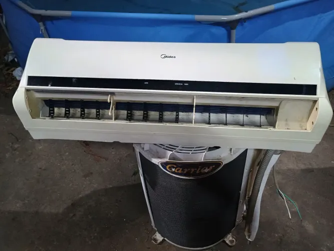 Split Midea 18000 btus instalado