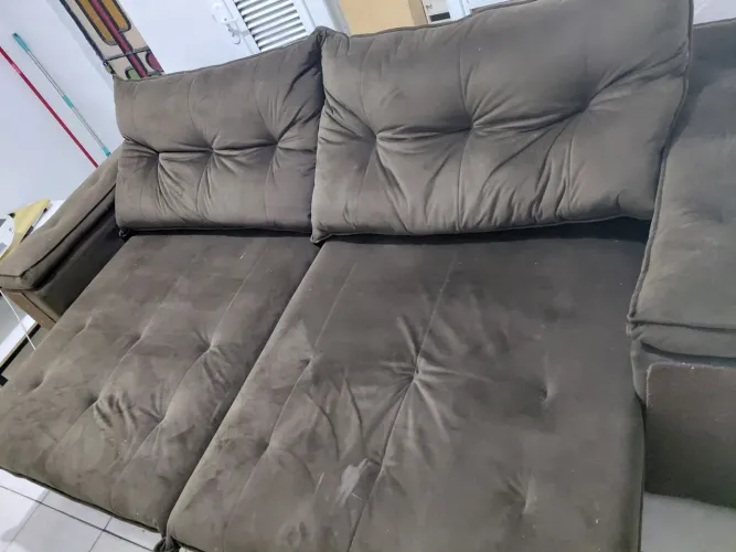 Sofá Kappesberg Atenas 2,60m retrátil e reclinável R$ 1.800