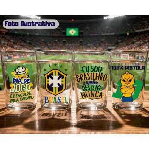 Copos personalizados copa do mundo Brasil