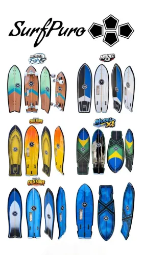 Shape ou surfskate completo da surfpuro sob encomenda.