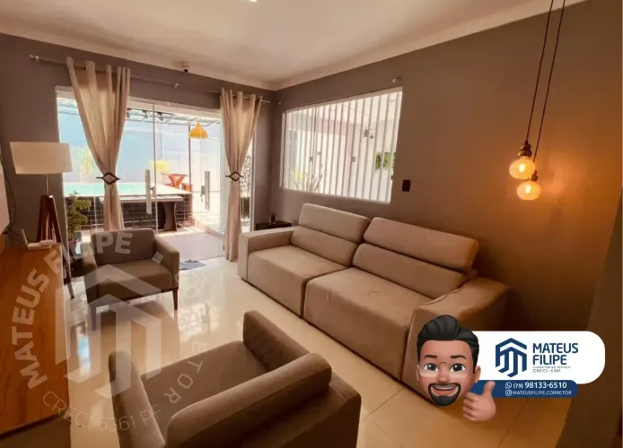 Casa com piscina | PORTEIRA FECHADA - JABOTIANA