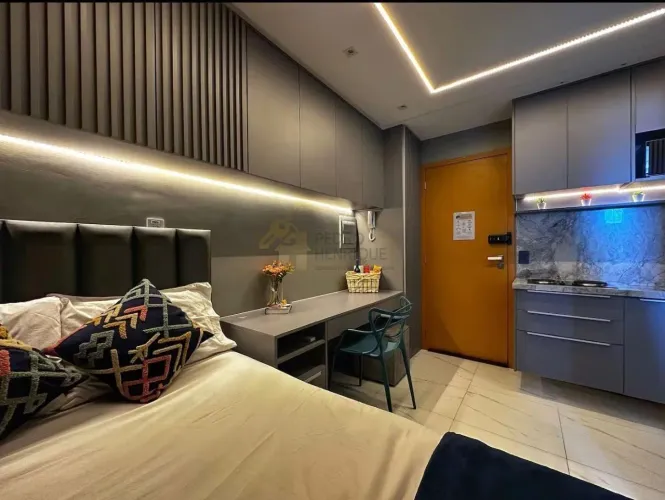 Apartamento Mobiliado para Venda em Salvador, Costa Azul, 1 dormitório, 1 banheiro, 1 vaga