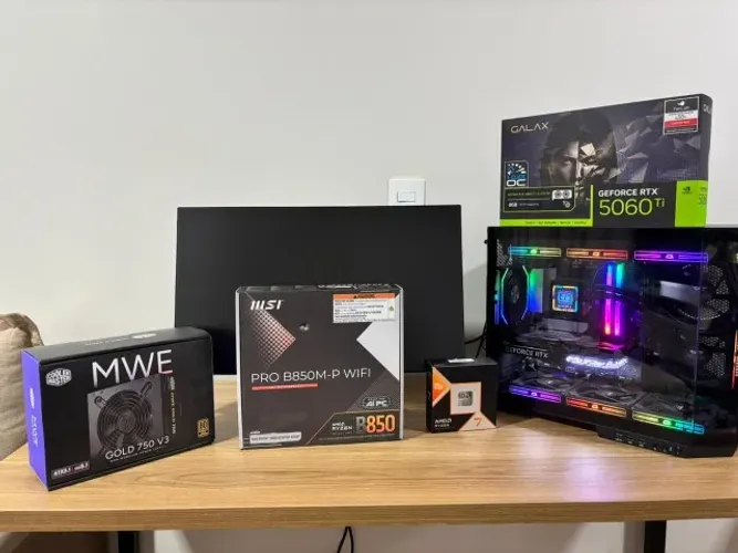 PC GAMER | RYZEN 7 9800X3D + RTX 5060 Ti | 6 MESES DE USO