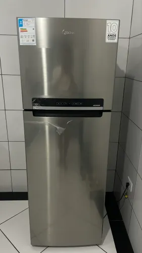 Geladeira Midea 394L Duplex Frost Free Inox
