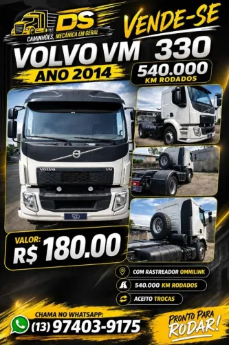 VOLVO VM 330 2015 COMPLETO