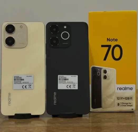 Realme Note 70 4G 128/4 Preto Dourado R$960,00 1 ano de garantia fazemos entregas